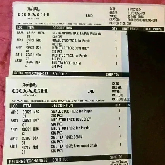 SALE!! Coach CUSTOMIZED Hamptons Bag with Tea Roses & Bonus Bag Charms NWT - Picture 3 of 15